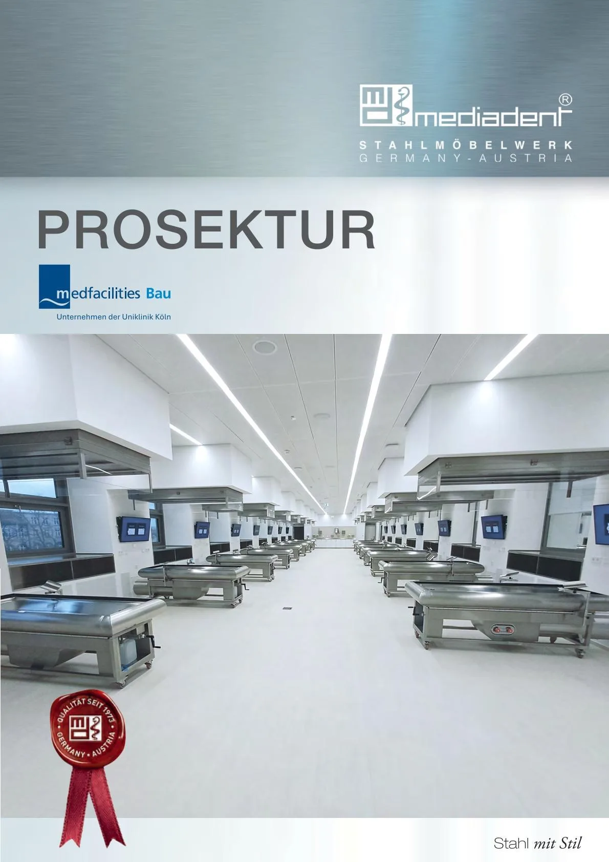 Titelseite des Prospekts Prosektur